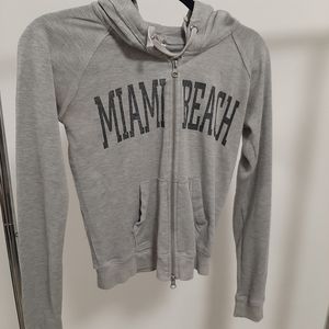 Miami Beach Heather grey hoodie